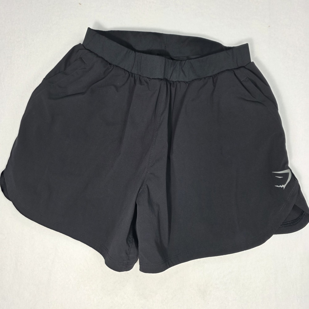 GymShark Lined Training Shorts Black Loose Fit Size XS Workout Running 5" Inseam